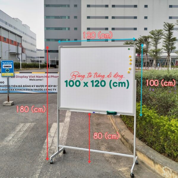 Bảng di động trắng 1 x 1.2m