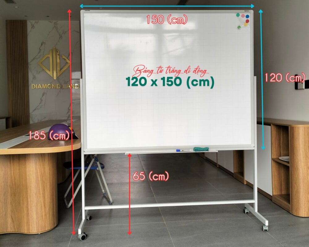Bảng di động trắng 1.2 x 1.5m