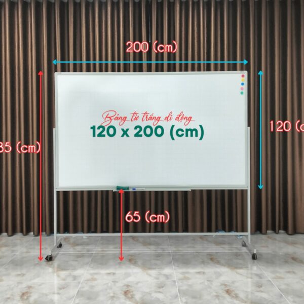 Bảng di động trắng 1.2 x 2m