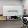 Bảng di động trắng 1.2 x 2.4m