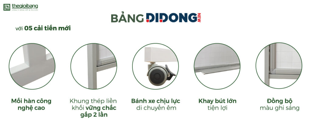 5 Cải tiến mới của bảng di động DD NEW