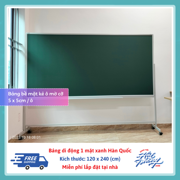 Bang di dong 1 mat xanh Han Quoc 120 x 240