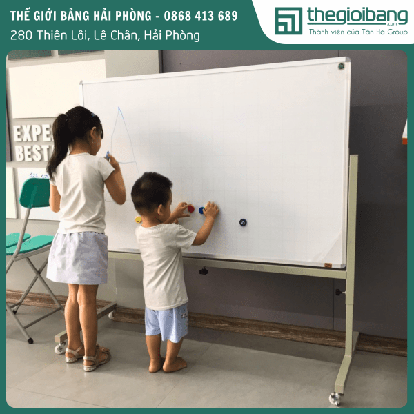 Bảng di động 2 mặt lên xuống 30cm - 80 x 120 (cm) (3)