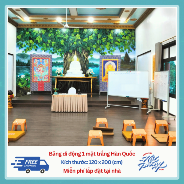 Bảng di động trắng 120 x 200 (cm) (2)