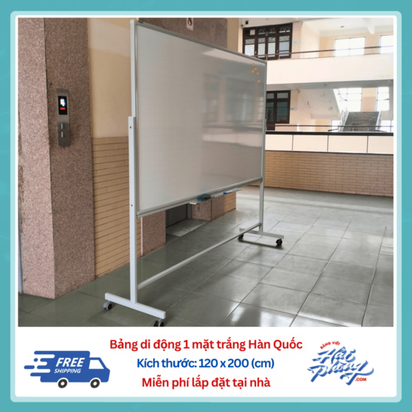 Bảng di động trắng 120 x 200 (cm) (2)