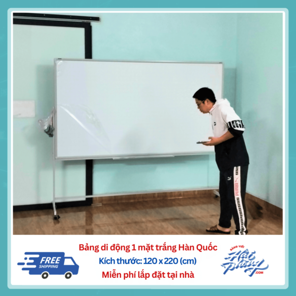Bảng di động trắng 120 x 220 (cm)