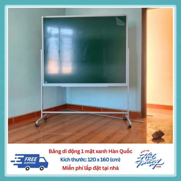 Bảng di động xanh 120 x 160 (cm)