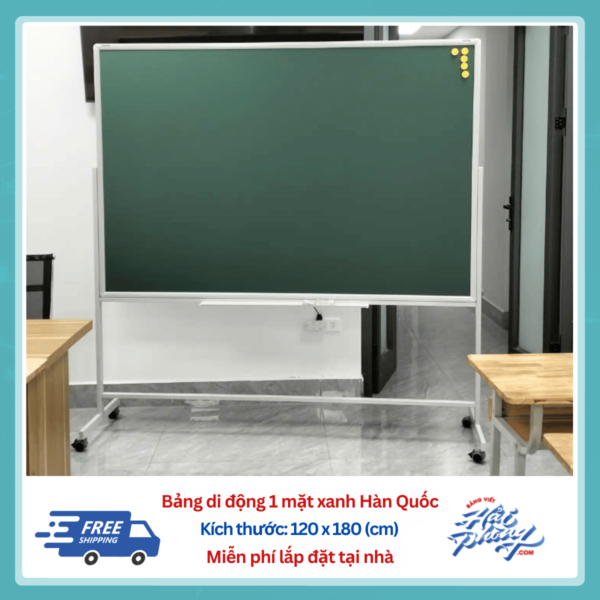 Bảng di động xanh 120 x 180 (cm)