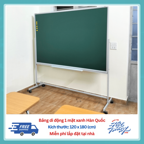 Bảng di động xanh 120 x 180 (cm)