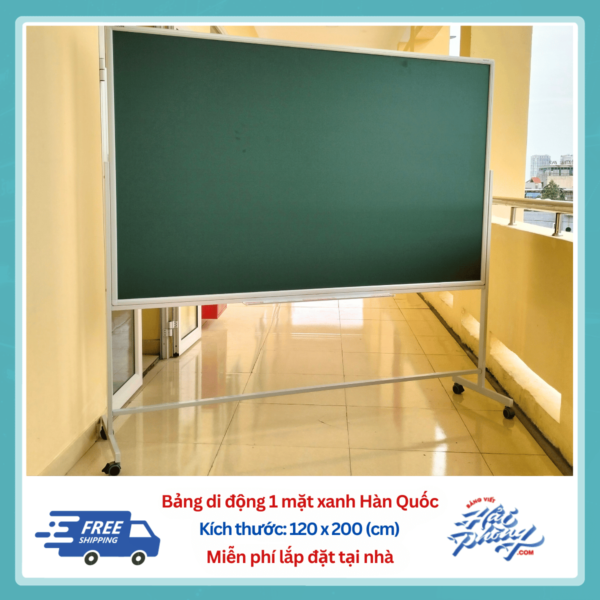 Bảng di động xanh 120 x 200