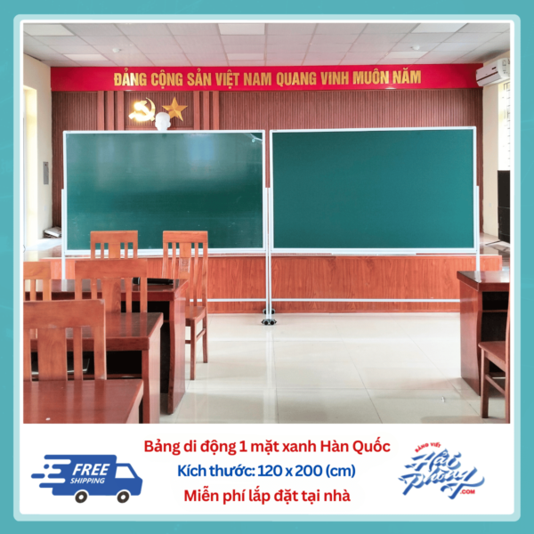 Bảng di động xanh 120 x 200