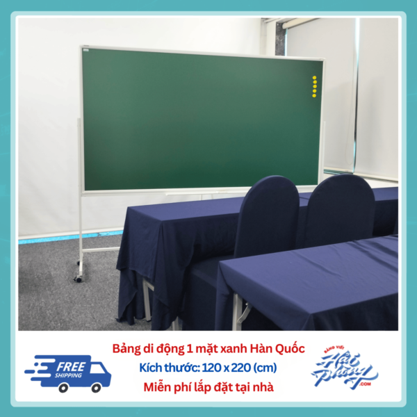 Bảng di động xanh 120 x 220 (cm)