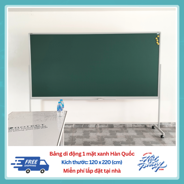 Bảng di động xanh 120 x 220 (cm)