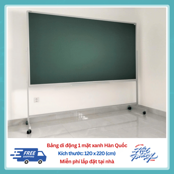 Bảng di động xanh 120 x 220 (cm)