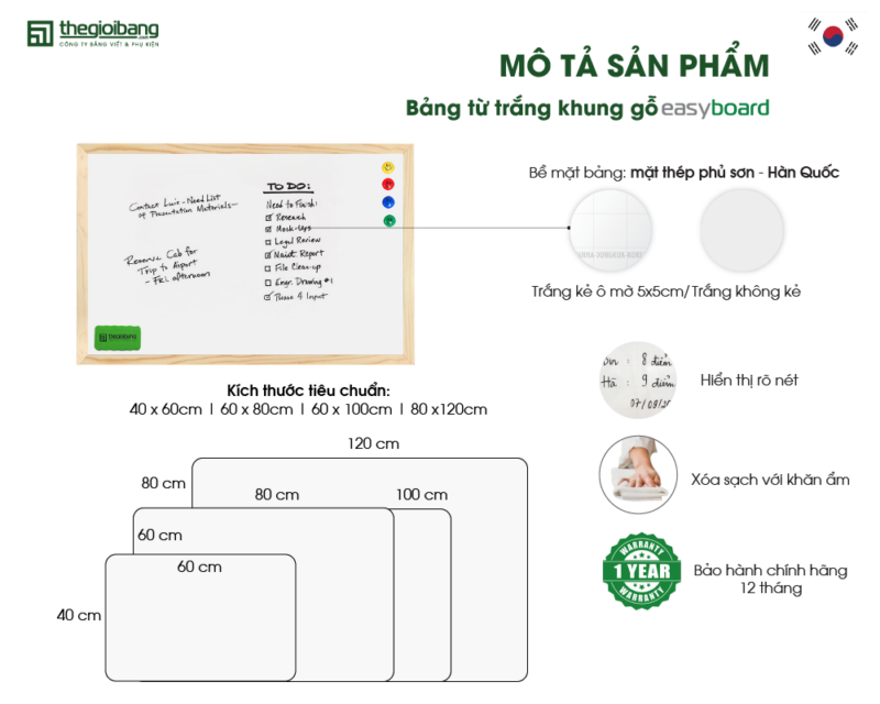 Bảng gỗ decor treo tường bề mặt trắng