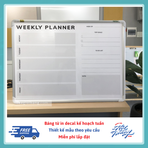 Bảng kế hoạch tuần weeky planner 1