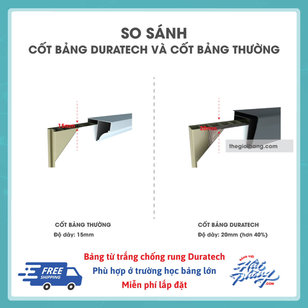 Bang tu trang chong rung Duratech 3 Bang tu trang chong rung Duratech 3