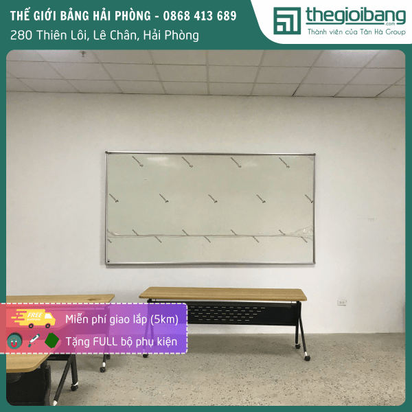 Bảng từ trắng treo tường bề mặt Ceramic cao cấp từ Bỉ