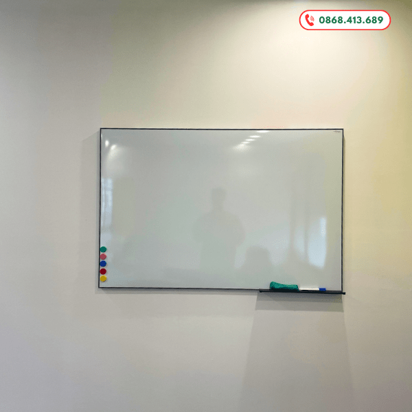 Bảng từ trắng treo tường khung Air siêu mỏng bề mặt Hàn Quốc Dongkuk Korea