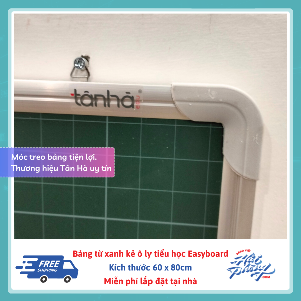 Bảng từ xanh kẻ ô ly 60 x 100 cm (2)