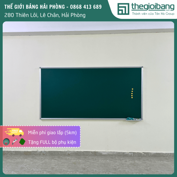 Bang tu xanh treo tuong Han Quoc 120 x 240