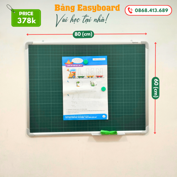 Bang tu xanh ke o ly Easyboard 60 x 80 (cm)