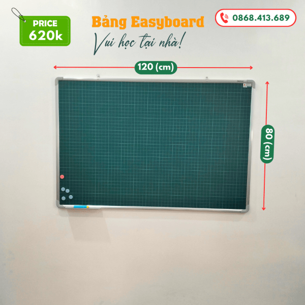 Bang tu xanh ke o ly Easyboard 80 x 120 (cm)