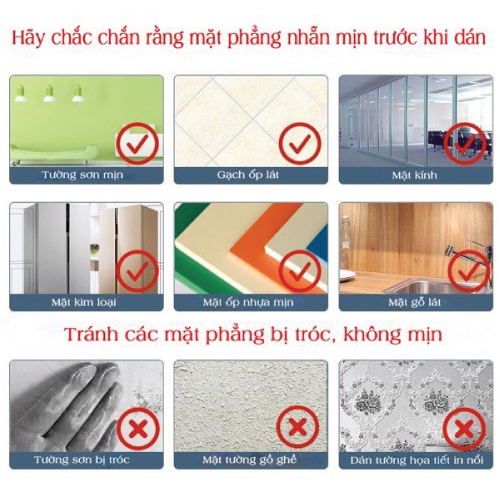 Lưu ý bề mặt khi dán bảng dán tường nam châm