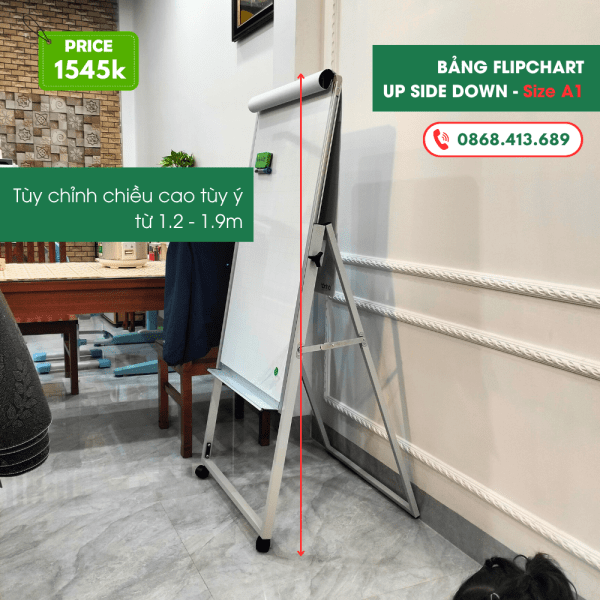 Bảng Flipchart up side down Han Quoc 60 x 100cm