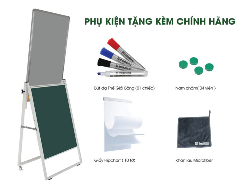 Phụ kiện tặng kèm Bảng Flipchart 2 mặt Edu Flex