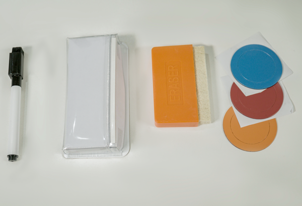 Phụ kiện tặng kèm với bảng trắng dán tường viết bút lông