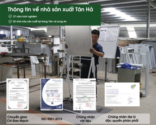 Thông tin nhà sản xuất bảng Tân Hà