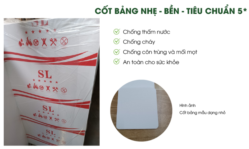 Tấm cốt bảng decor không khung special