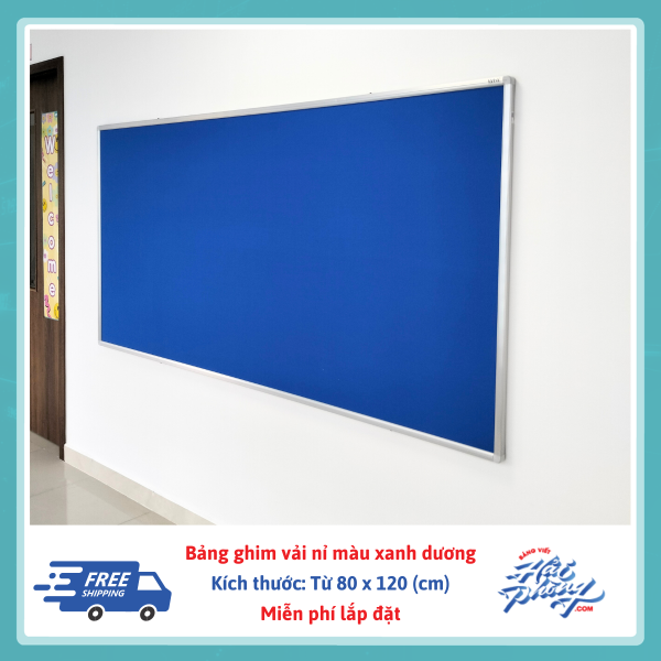 Bang ghim treo tuong mau xanh duong khung nhom (2)