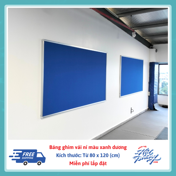Bang ghim treo tuong mau xanh duong khung nhom (5)