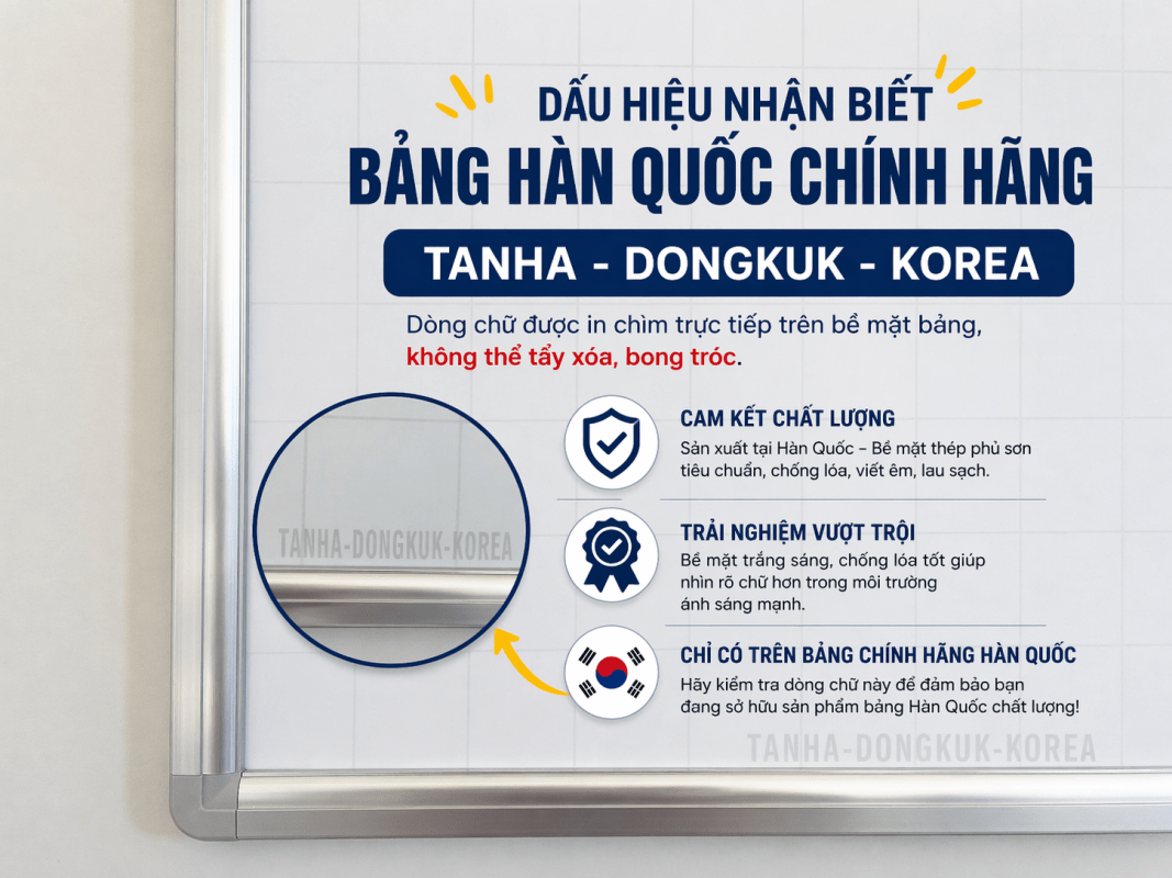 Bảng hàn quốc tân hà dongkuk korea