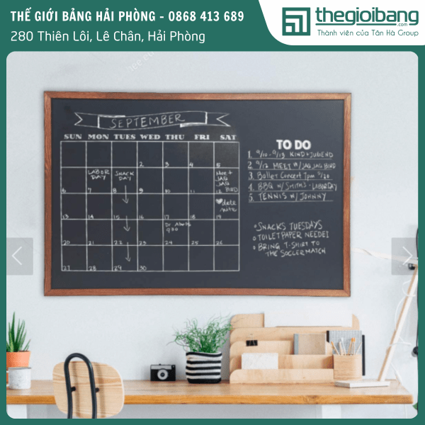 Bang menu Standa mat thep