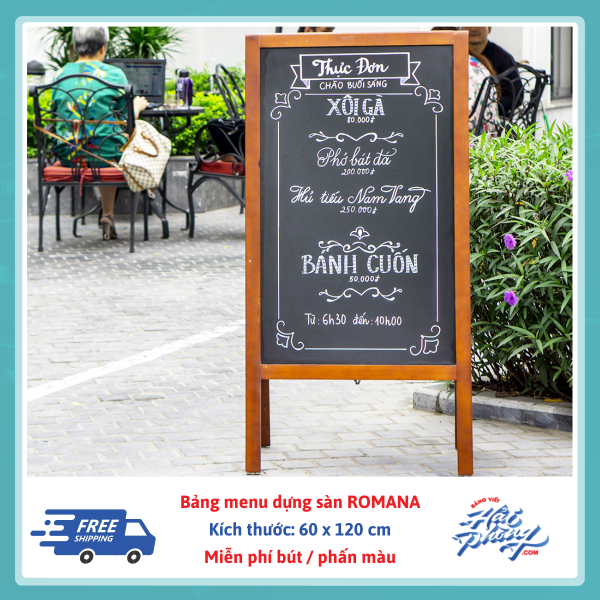 Bang menu dung san Romana