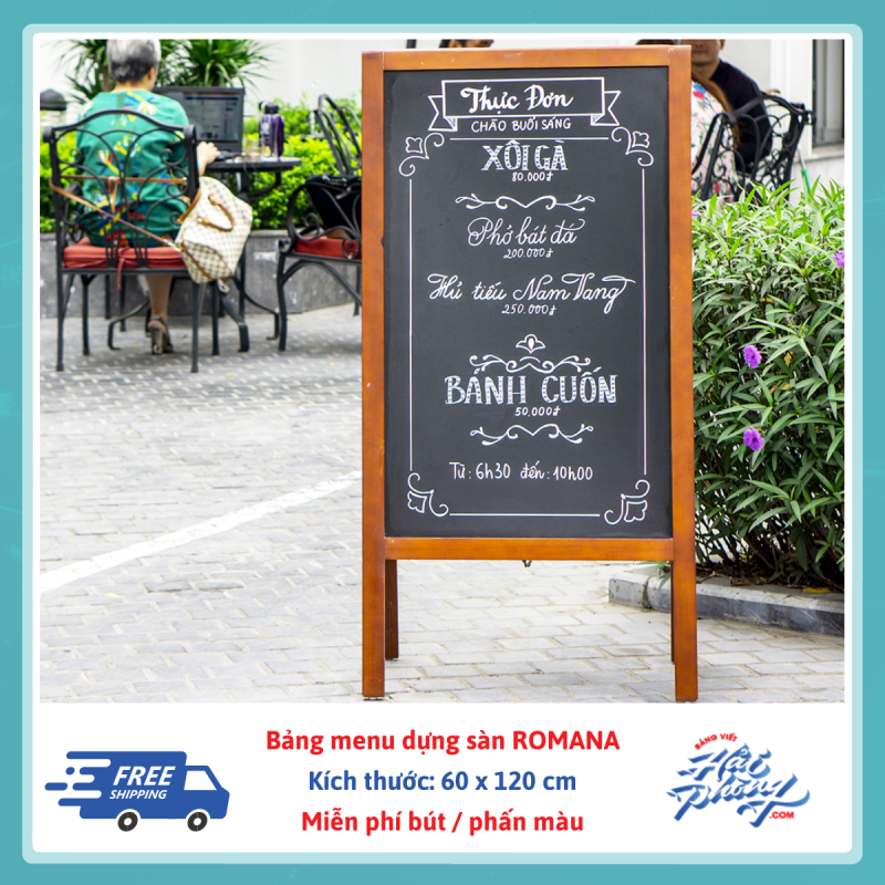 Bang menu dung san Romana