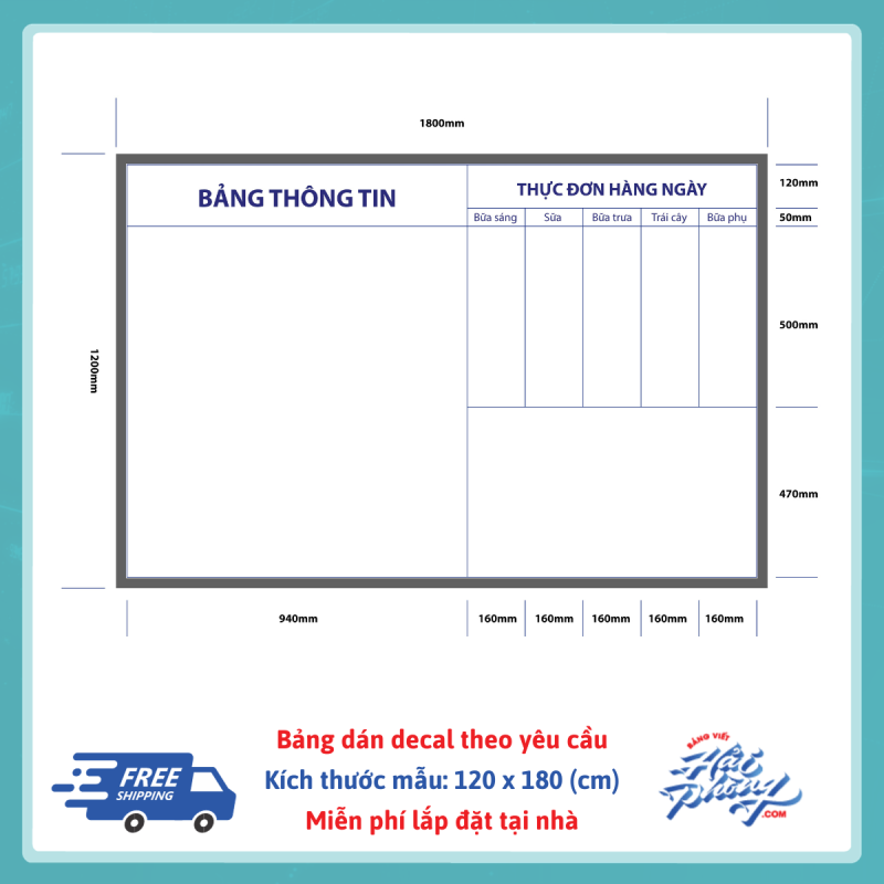 Bảng tin lớp học - Bảng tin lớp mầm non