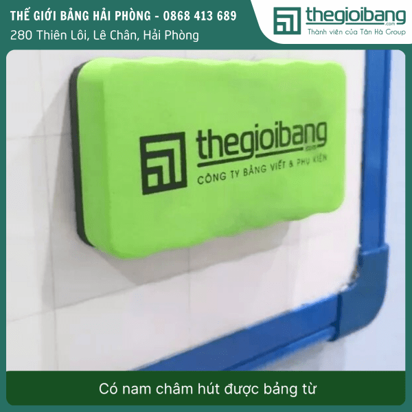Khăn lau bảng xốp nỉ có nam châm 2 Khăn lau mút xốp Thế Giới Bảng (3)