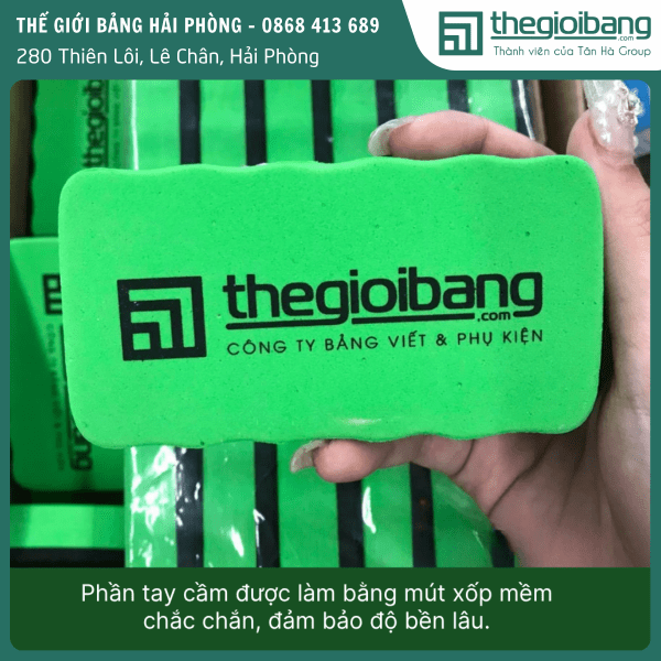 Khăn lau bảng xốp nỉ có nam châm 3 Khăn lau mút xốp Thế Giới Bảng (4)