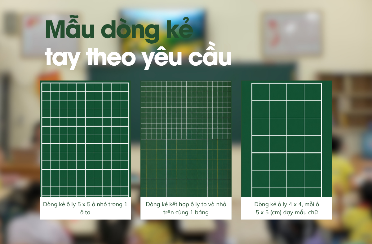 Mẫu dòng kẻ tay theo yêu cầu