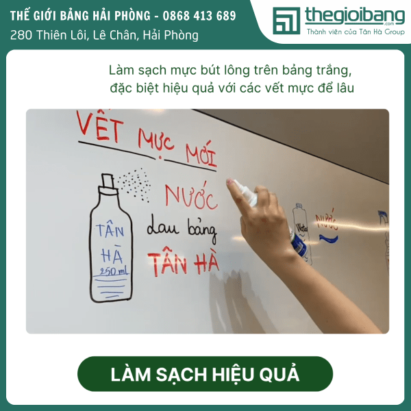 Nước lau bảng từ trắng chuyên dụng 2 Nước lau bảng trắng Tân Hà (3)