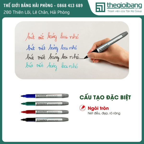Vỉ bút dạ 4 màu ngòi nhỏ (2)