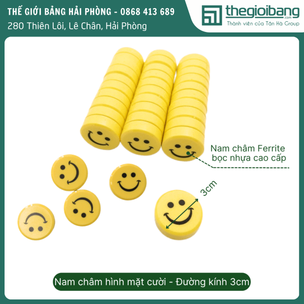 Vỉ nam châm mặt cười (3)