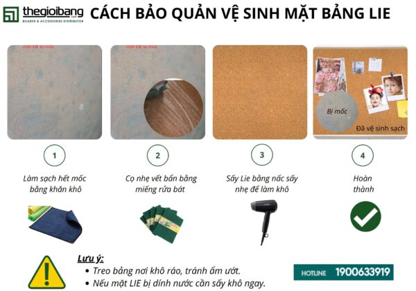 Hướng dẫn bảo quản và vệ sinh bề mặt ghim lie