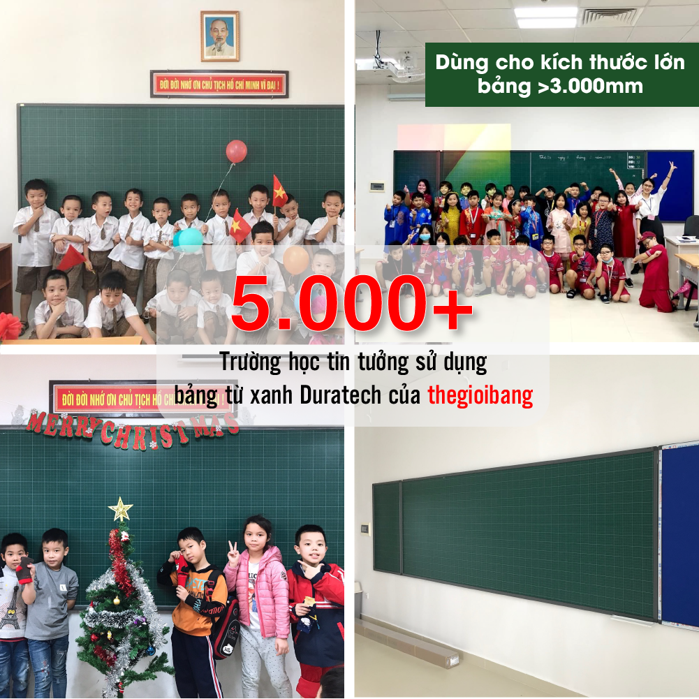 Khách hàng sử dụng bảng từ xanh chống rung duratech