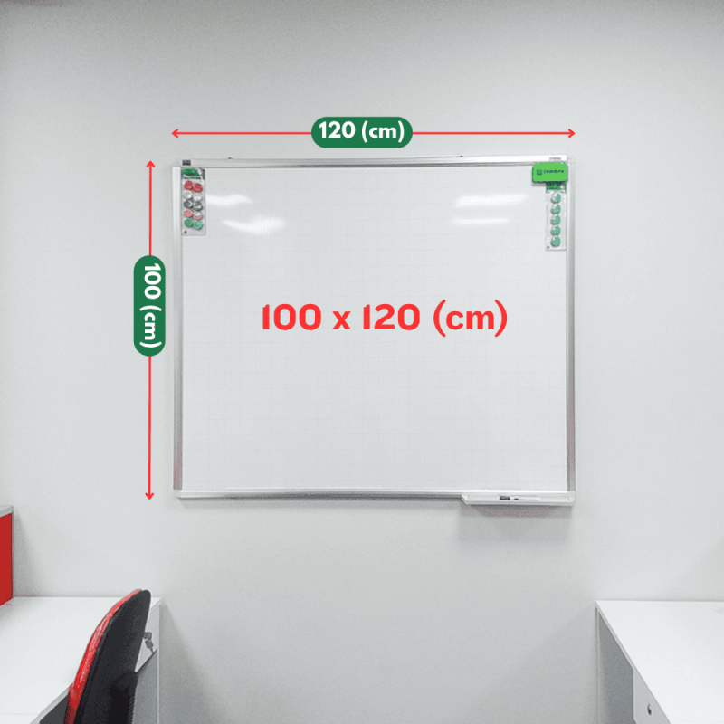 kích thước bảng trắng 100x120cm