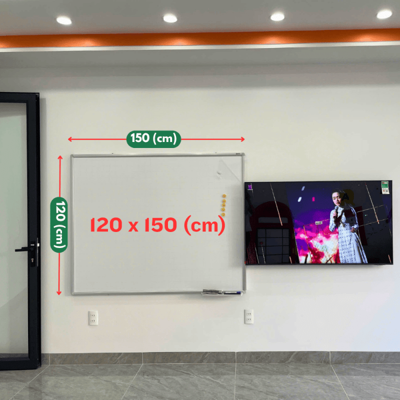 kích thước bảng trắng 120x150cm